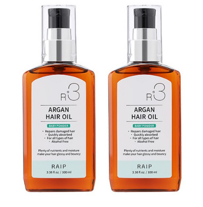 라입 R3 아르간오일 헤어에센스 베이비파우더, 100ml, 2개