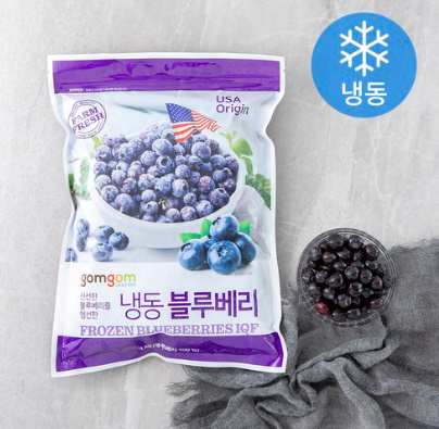 곰곰 냉동 블루베리, 1kg, 1개