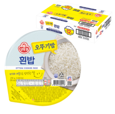 오뚜기 맛있는 오뚜기밥, 210g, 12개